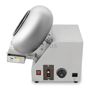 Machine à enrober électrique automatique 40 cm pour chocolat, cacahuètes, bonbons, <span class=keywords><strong>pop</strong></span>-<span class=keywords><strong>corn</strong></span>, sucre, alimentée par énergie solaire/prise murale - Product Image 4