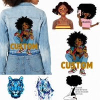 Autocollants de presse à chaud en gros Logo de marque personnalisé Plastisol DTF transfert de chaleur conçoit des étiquettes d'impression pour t-shirt