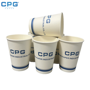 Gobelets en papier personnalisés OEM, biodégradables, de qualité alimentaire, pour les services de livraison de plats à emporter et de restauration rapide - Product Image 1