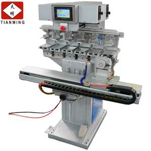 Semi-automatic Six-Color Servo Shuttle 360-Degree Rotary Pad Printing <b>Machine</b> - Product Image 1