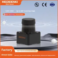 AKUSENSE TOF Mini 360 Capteur photoélectrique industriel Scanner radar laser LiDAR à réflexion diffuse 60000Hz RJ45 9-24V DC 1ms
