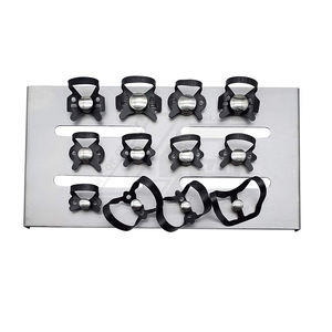 Kit de Dique de Goma 2026 de Venta Caliente, 12 Abrazaderas con Acabado Espejo, Acero Inoxidable Alemán de Grado Médico, Instrumentos Dentales Pequeños y Medianos - Product Image 3