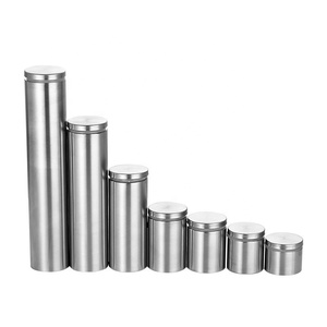 1/2 "x 1" Thép không gỉ Kính standoff gắn kết, tường standoffs quảng cáo móng tay phần cứng cho thủy tinh, hiển thị bảng Acrylic - Product Image 1