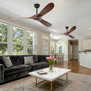 Outdoor <b>Ceiling</b> <b>Fan</b> 52 Inch Wood AC Motor Reversible Airflow <b>Remote</b> <b>Control</b> For Patio Living Room Bedroom - Product Image 3