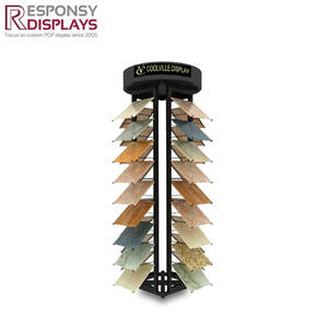 Soporte de estante de exhibición de bloque de trabajo de molino de piso de metal al por menor para producto para escaparate - Product Image 5