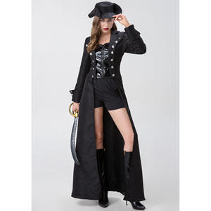 Costumes d'Halloween sexy en gros Costume de <span class=keywords><strong>punk</strong></span> <span class=keywords><strong>rock</strong></span> noir Costume d'Halloween pour femme pour mascarade - Product Image 2