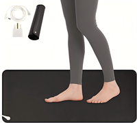 Tapis de mise à la terre en cuir PU pour lit, tapis de bureau conducteur antistatique pour les pieds, fabricant OEM