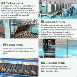 Machine de fabrication de bonbons en forme spéciale (Sucettes, Bonbons gélifiés souples et durs, Bonbons au sucre cristallisé) 200.00-1000.00 Ligne de versement de fudge - Product Image 4