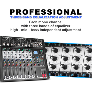 New Arrival DT8 Professional Audio Mixer USB Input 48V Performance 8 Channel Audio <b>Console</b> Mixer - Product Image 6