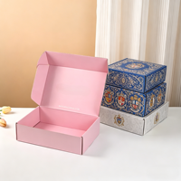 Boîte cadeau en papier pliable biodégradable de luxe en gros avec pelliculage mat et logo personnalisé pour emballage de produits de beauté, chaussettes et fourrures