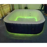 Bain à remous gonflable en PVC durable avec Wi-Fi et éclairage LED pour spa extérieur, idéal pour jardin et usage domestique, convient également à la baignade intérieure