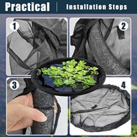 Filet flottant de 80 cm pour bassin, barrière végétale pour poissons, protection des plans d'eau de jardin