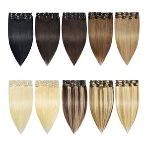 Extensions de cheveux vierges invisibles sans couture, extensions de cheveux humains Remy personnalisées à clipser - Product Image 5