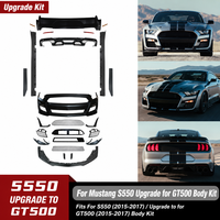 Kit de conversion de carrosserie complet style GT500 pour Ford Mustang S550 2015 2016 2017 avec pare-chocs avant et arrière et jupes latérales