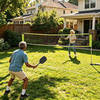 Système de filet de tennis professionnel pour usage commercial extérieur, revêtement antirouille, base stable, poteau de tension en fibre de verre, fournisseur