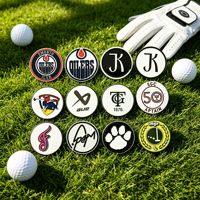 Marcador de Pelota de Golf Magnético de Metal Anodizado con Símbolo de Paz, Estilo Hippie Personalizado, 25mm, Surtido, Impreso con Diseño de Poop Poker Golf, en Blanco, con Nivel