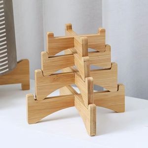 Bamboo Flower <b>Pot</b> Tray Desktop Minimalist Design Indoor Plant Stand For <b>Succulents</b> Pothos Green Plants - Product Image 1