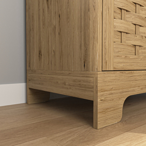 FCJ in legno caffè Bar Cabinet per cucina elegante e pratica soluzione di stoccaggio
