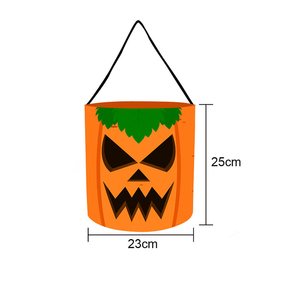 MADESHINE Sac à bonbons en forme de citrouille LED pour Halloween, sac à main décoratif, seau de Noël, sac à bonbons personnalisé imprimé - Product Image 4