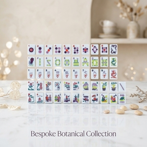 Set Mahjong Personalizzato Collezione Botanica 168 Tessere <span class=keywords><strong>in</strong></span> Acrilico, Stile Chinoiserie Giardino Orientale, Set Regalo di Lusso Illustrativo - Product Image 1