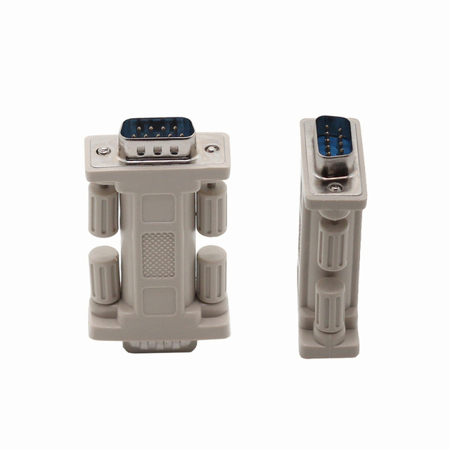 Kaicap DB9 RS232 Serial Null Modem Adapter FCC Certified Nickel Plated DC Output Brand New ABS Male to Male Beige