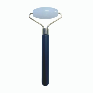 ลูกกลิ้งหน้าหยกขาวลดบวม พร้อมด้ามไม้ เครื่องมือสำหรับนวดหน้าและกัวซา - Product Image 1