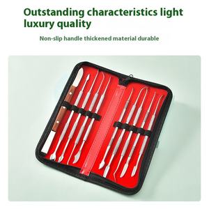 Set di strumenti per intagliatore di cera dentaria in acciaio inossidabile Kit di strumenti di scultura odontoiatrica strumenti da laboratorio 10 pz - Product Image 6