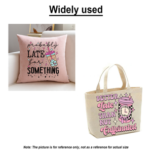 Commercio all'ingrosso personalizzato ma primo caffè progetta Logo stampa tazze da caffè leopardate DTF adesivo a trasferimento termico <span class=keywords><strong>per</strong></span> i vestiti - Product Image 6