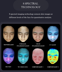 뜨거운 판매 AISIA 1 분기 피부 분석기 지능형 페이셜 스캐너 스킨 살롱 기계 클리닉용 스마트 피부 분석기 - Product Image 4