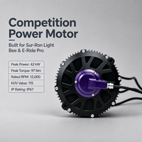 Moteur de propulsion pour moto électrique Ultra Bee Light Bee X amélioré, 72V 50kW, moteur CC sans balais, haute vitesse, haute puissance
