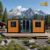 Maisons conteneurs préfabriquées pliables et extensibles pour le camping, maison moderne préfabriquée modulaire en conteneurs, 2 chambres