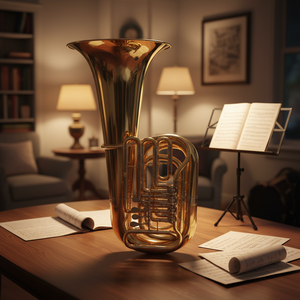 <span class=keywords><strong>Tuba</strong></span> 4/4 Bb à 4 valves en cupronickel, laque dorée, <span class=keywords><strong>avec</strong></span> étui (TU-MR4438G-SYY) - Product Image 3