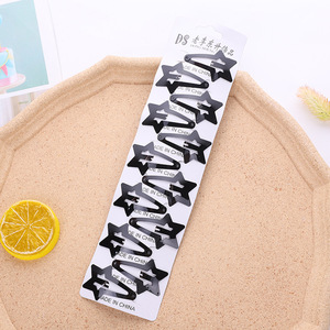 ปิ่นปักผมสีสันสดใสบีบีสไตล์เกาหลีใหม่ปิ่นปักผมสีทึบรูปดาวห้าแฉกสำหรับผู้หญิงคลิปผมแพ็คการ์ดเครื่องประดับขายส่ง - Product Image 4