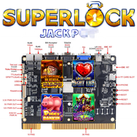 Superlock JP 4-en-1 : Plateau de jeu d'adresse vertical avec roue, carte PCB à monnayeur, prix usine, machine de jeu d'arcade et d'amusement