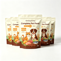 Sachet Doypack personnalisé en nylon imprimé numériquement avec feuille d'aluminium, refermable à fermeture éclair, pour emballage d'aliments pour animaux de compagnie, haute qualité pour Mylar