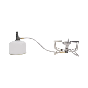 Réchaud à <span class=keywords><strong>gaz</strong></span> pliable portable en acier inoxydable OEM pour l'extérieur pour le trekking, l'escalade, le sac à dos, réchaud régulateur de pression pliable - Product Image 1