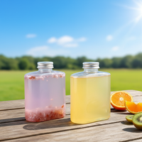 Offre Spéciale – Bouteille jetable en PET de 300 ml pour boissons – Bouteille en plastique portable vide avec bouchon à vis pour thé au lait, café, jus, champagne, soda