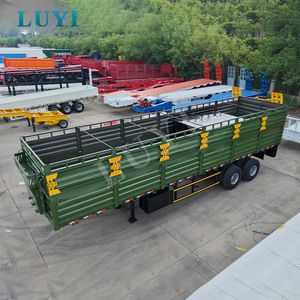 Semi-remorque à plateau à 2 essieux LUYI, semi-remorque robuste pour le <span class=keywords><strong>transport</strong></span> de marchandises en vrac dans le désert du Moyen-Orient - Product Image 6