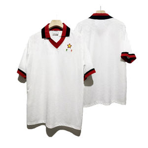 Thaise hoogwaardige 93-94 Italiaanse Serie A Milan voor de nationale team retro voetbaltenues 100% polyester heren volledig - Product Image 6