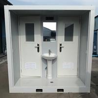 Baño Portátil Modular en Contenedor, para Obras de Construcción, Campamentos y Uso Público al Aire Libre