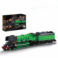 DK 80010 2026 Nuevo Kit de Modelo de Tren de Vapor Volador MOC City con Ladrillos Eléctricos, Regalos de Tren para Adultos, 1147 Piezas, Sets de Bloques de Construcción