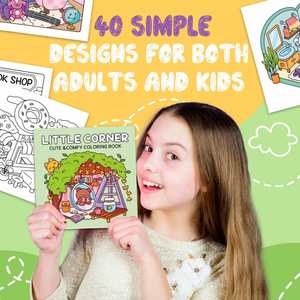 Adorable Libro de Colorear con Diseños de Dibujos Animados para Niños, Juguete Creativo de Arte para Aprender a Pintar en Espacios Acogedores - Product Image 2