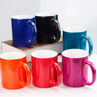 Tasses magiques à changement de couleur rapide de qualité supérieure 11oz sublimation colorée brillante impression personnalisée tasses à changement de couleur à chaleur