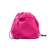 Sac de rangement en nylon réversible minimaliste avec logo personnalisé, forme carrée, avec cordon de serrage / Sac bandoulière / Mini sac à dos seau