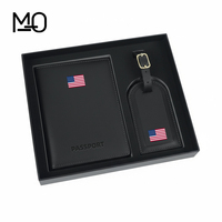 Juego de Regalo Personalizado de Porta Pasaportes con Bloqueo RFID y Etiqueta para Equipaje, Impresión Serigráfica Hecha a Mano, Accesorios de Viaje, Recuerdo