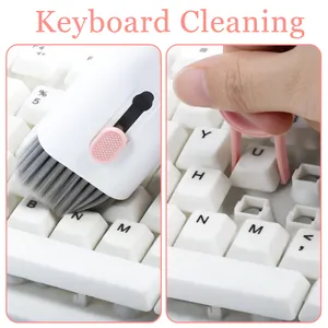 7 In 1 Multifunctional Swipe Clean Dust Keyboard Phone Screen Lens Earbuds Sponge Cleaning Brush Kit Set