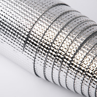 Les sacs thermiques isolés en film d'aluminium à grande grille utilisent un film de papier adhésif en mousse de coton perlé à texture claire
