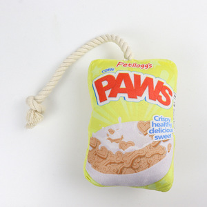 BEEJJAY New <strong>Pet</strong> Cotton Rope Toy Dog Sound Potato Chips Shape Grinding Clean Teeth Bite Plush Toys for Dog - Product Image 3