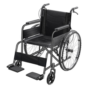 Fauteuil roulant manuel pliable léger et portable avec frein en U pour personnes âgées et handicapées, aide à la mobilité - Product Image 2