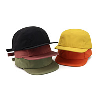Gorra deportiva de nailon reciclado de cinco paneles al por mayor, gorra Snapback de secado rápido para acampar y correr, de moda para escenas al aire libre, uso veraniego